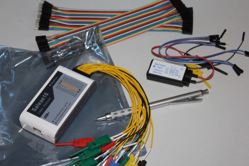 These also help: two logic analyzers (8 and 16-channels)