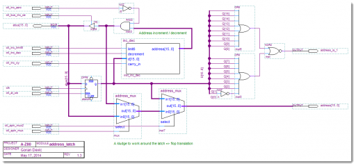 A-Z80 CPU address latch